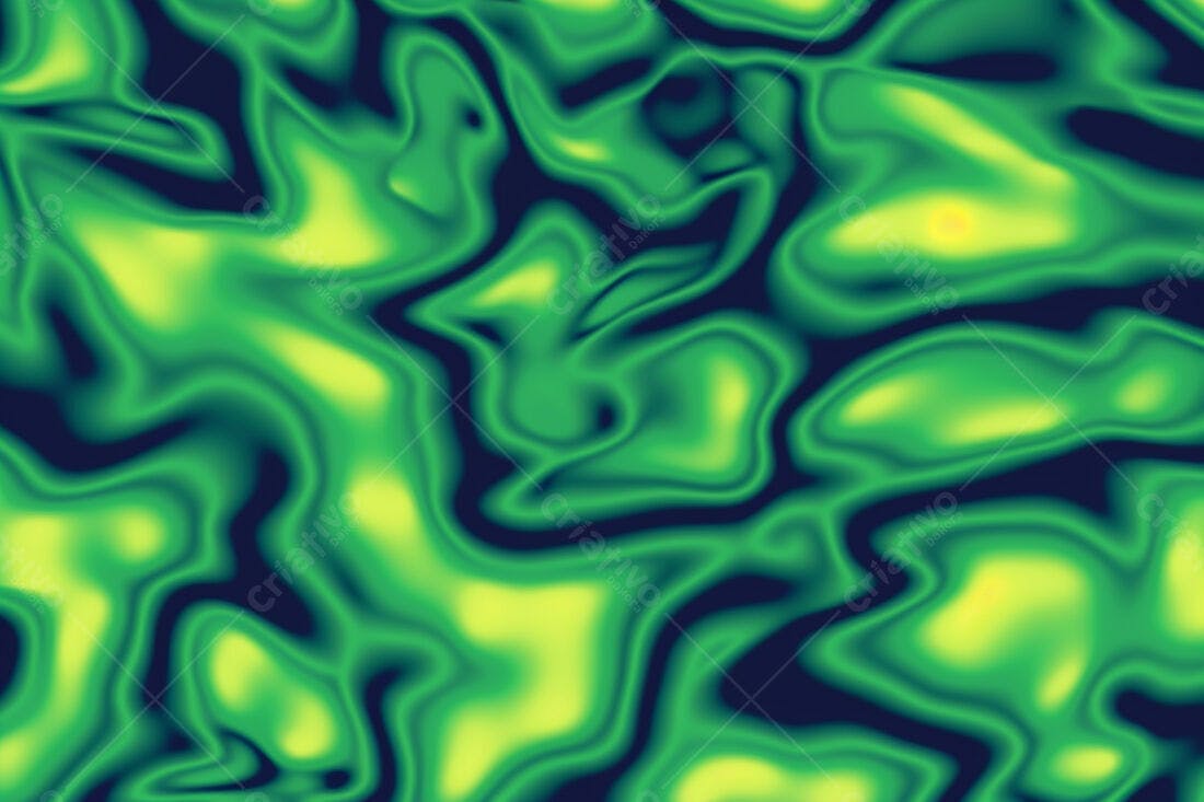 Textura Fluida Verde para Fundo Abstrato