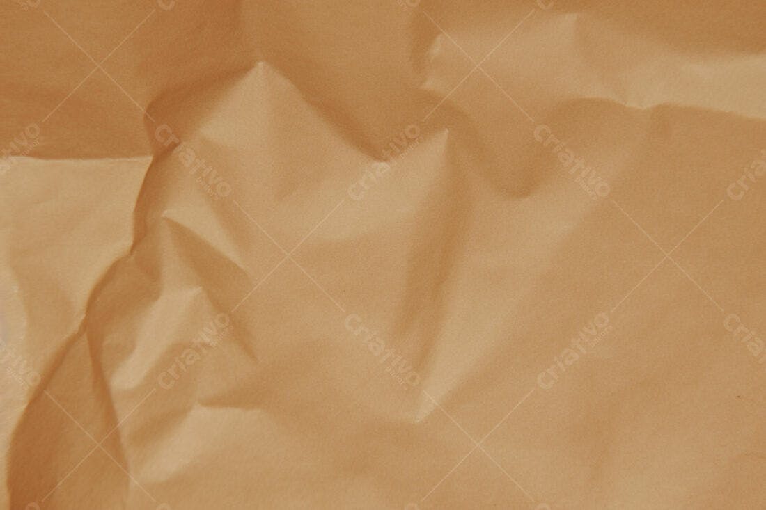 Textura papel amassado bege para fundo