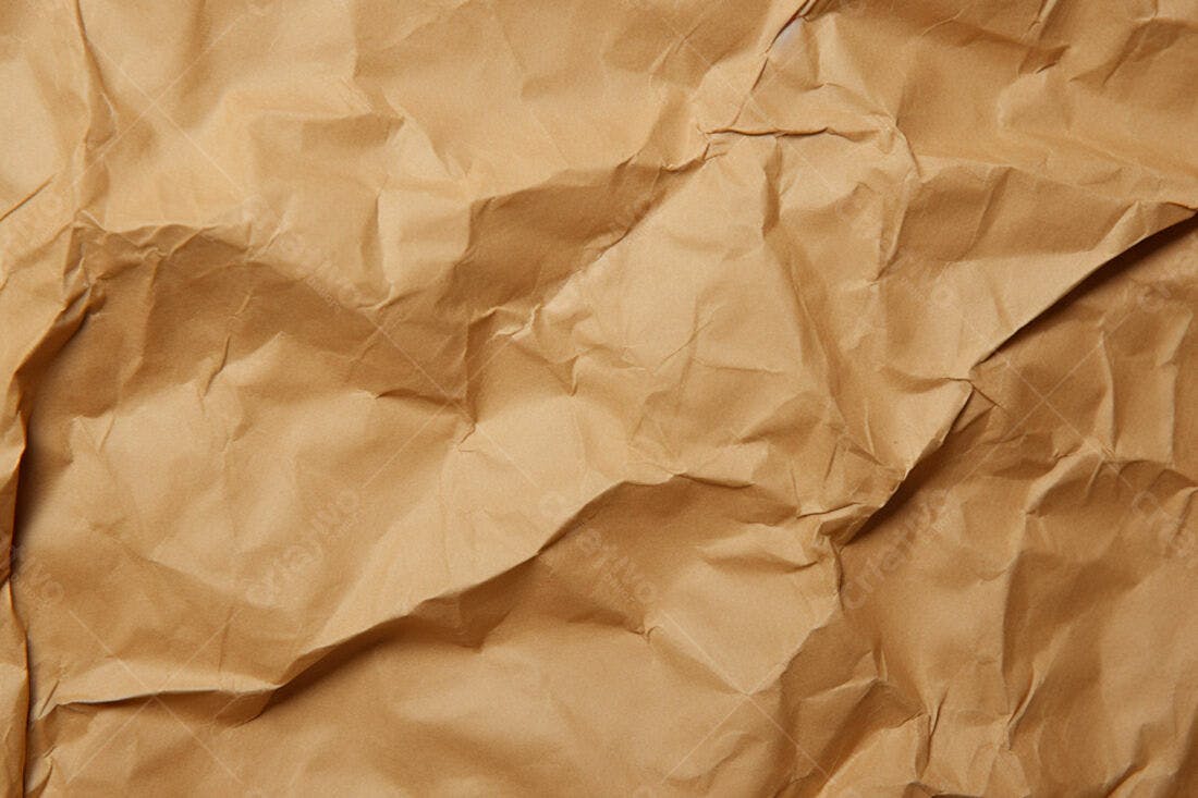 Textura Papel Amassado Marrom para Fundo
