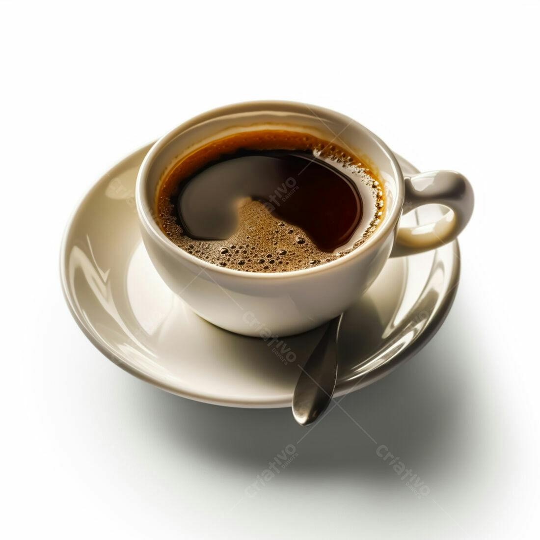 Xícara de café expresso cremoso