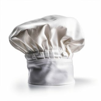 Chapéu de chef de restaurante sobre fundo branco