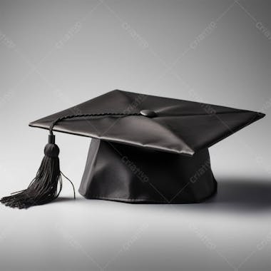 Chapéu de cerimônia de formatura debutante preto