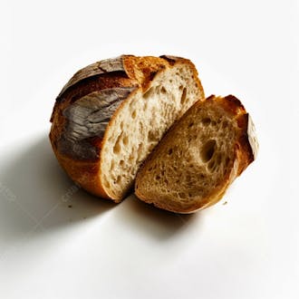 Imagem de pão sobre fundo branco