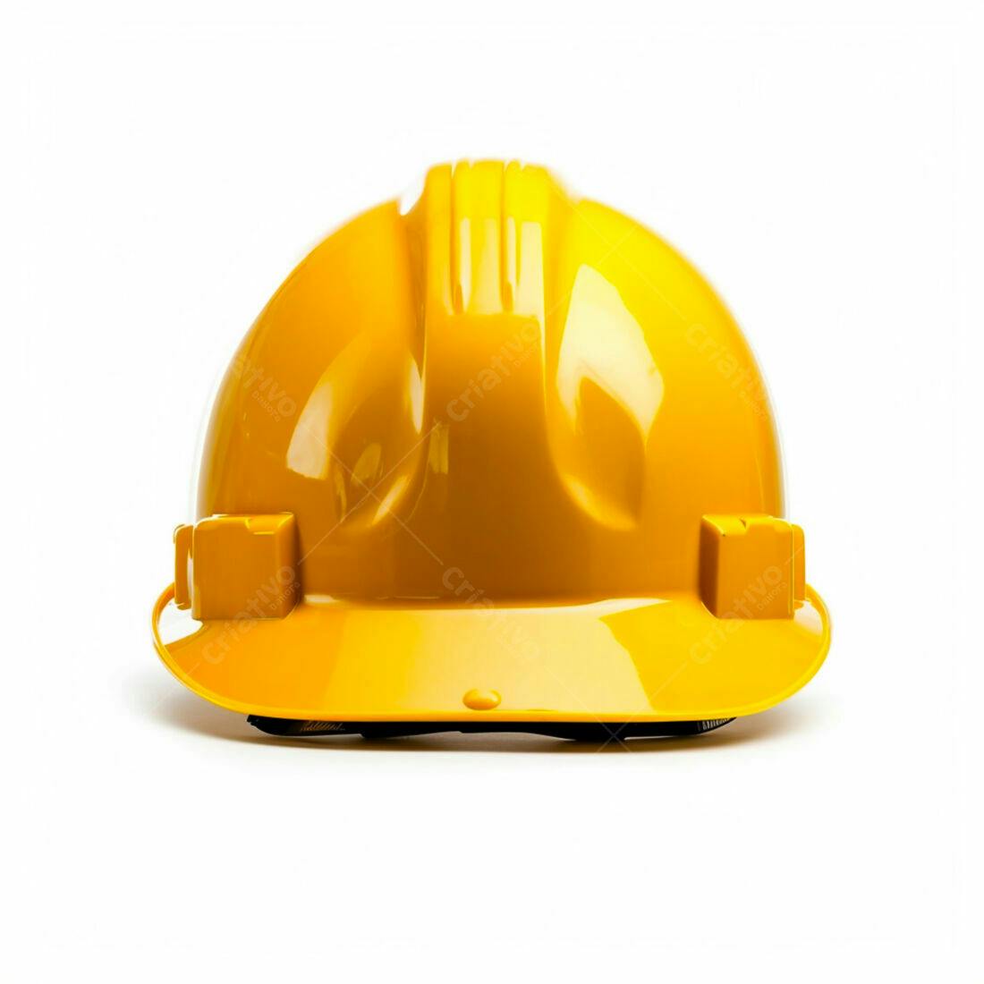 Capacete de segurança amarelo construção