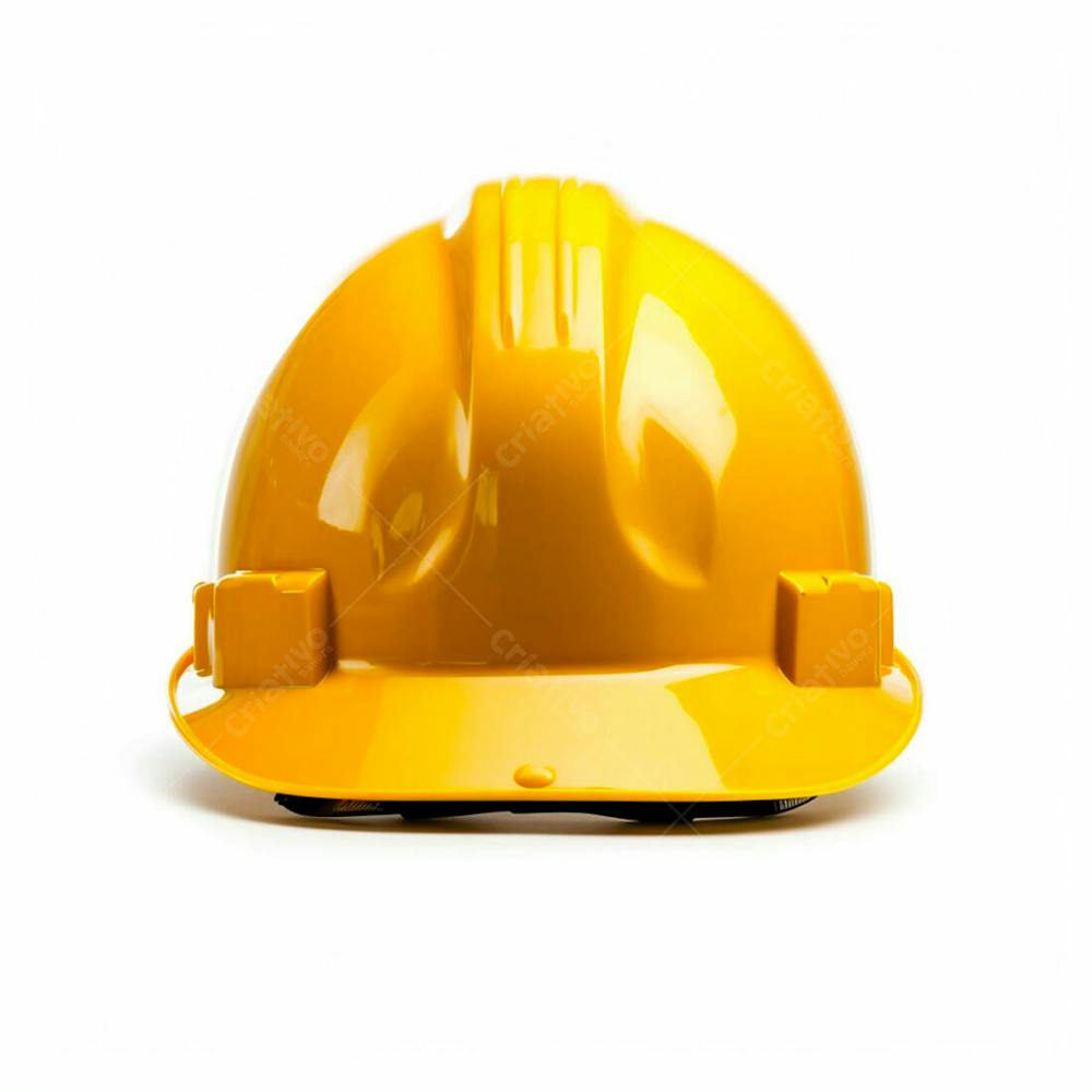 Capacete Amarelo Epi Sobre Fundo Branco (1)