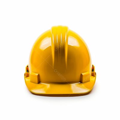 Capacete Amarelo Epi Sobre Fundo Branco (2)