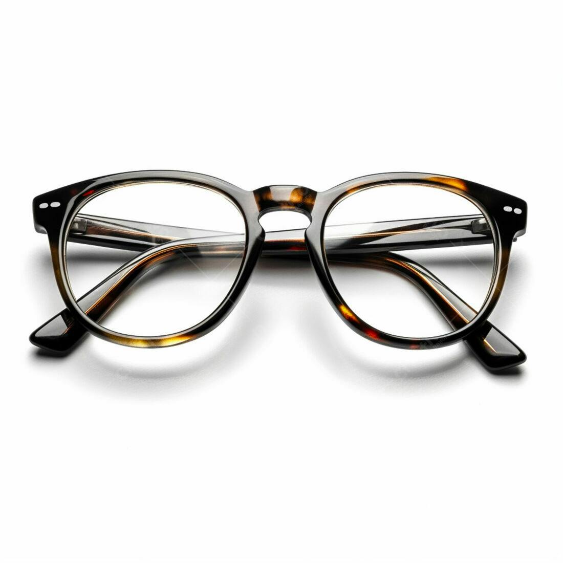 Óculos de grau estilo vintage marrom