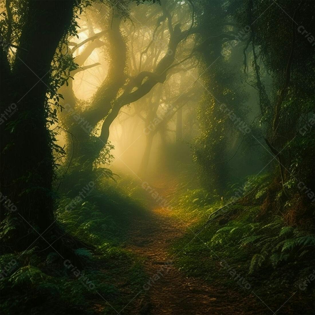 Trilha Mística em Floresta Encantada