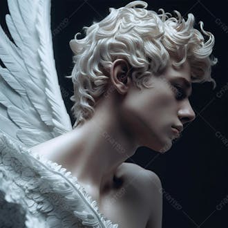 Imagem de um anjo gerado por ia