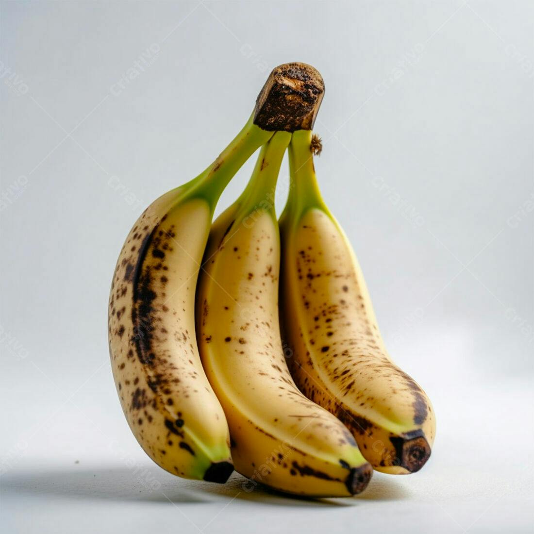 Bananas maduras com manchas escuras