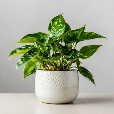 Vaso com planta verde natureza eco