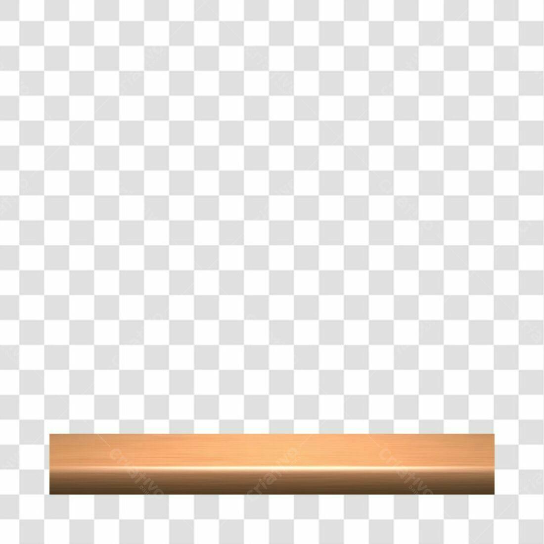 Prateleira de Madeira PNG com fundo transparente