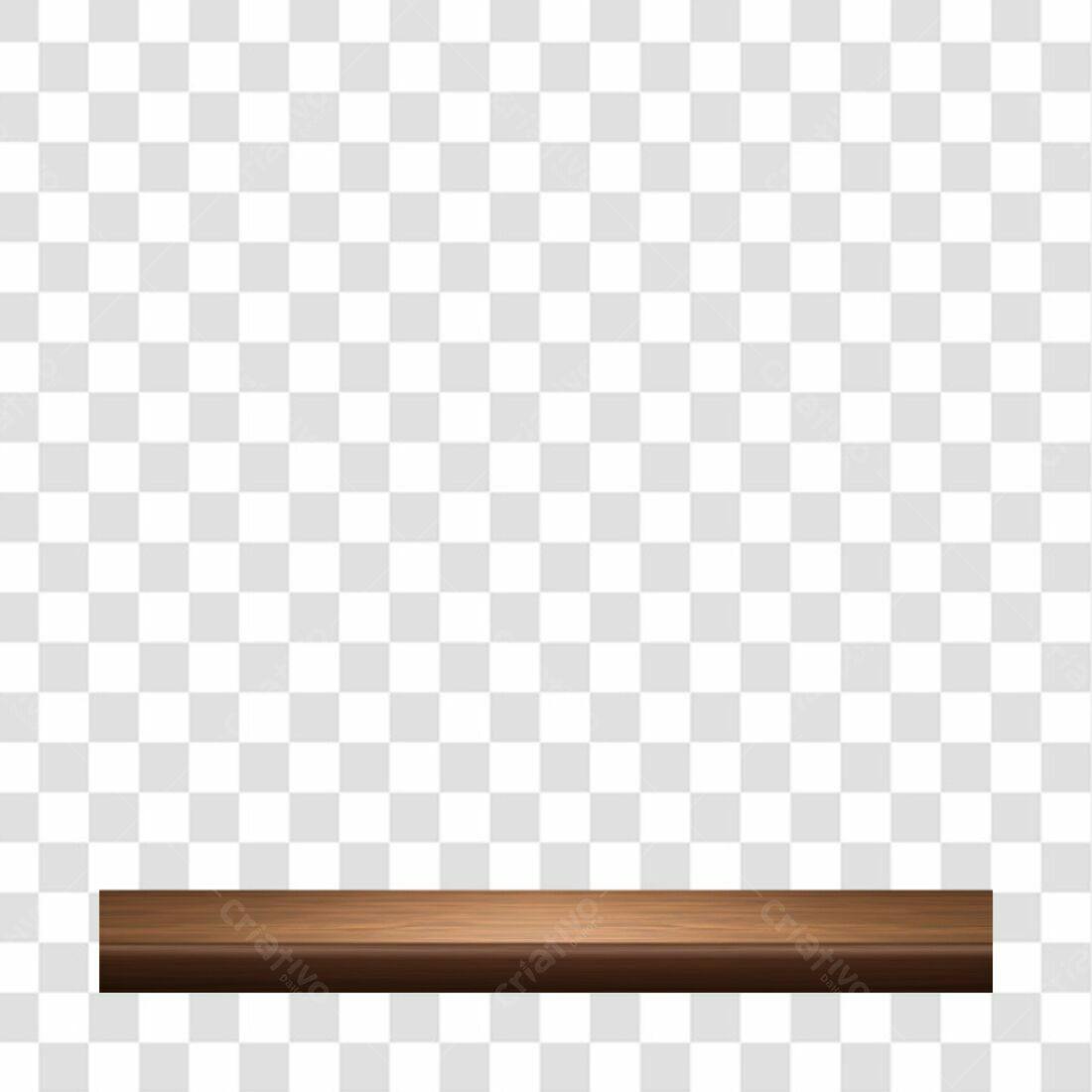 Mockup Madeira Prateleira PNG com fundo transparente