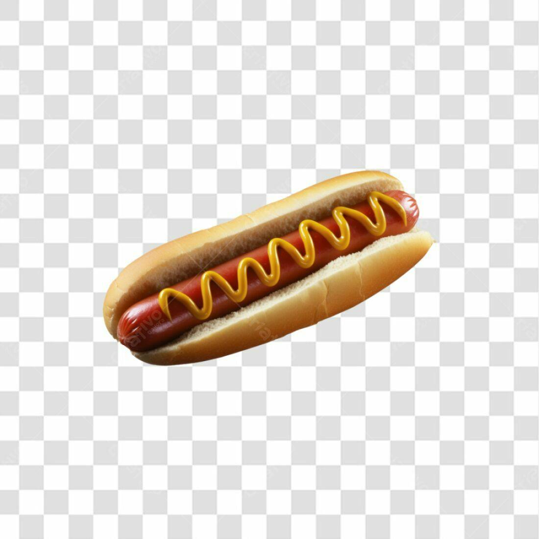 Icone Hot Dog com mostarda PNG com fundo transparente