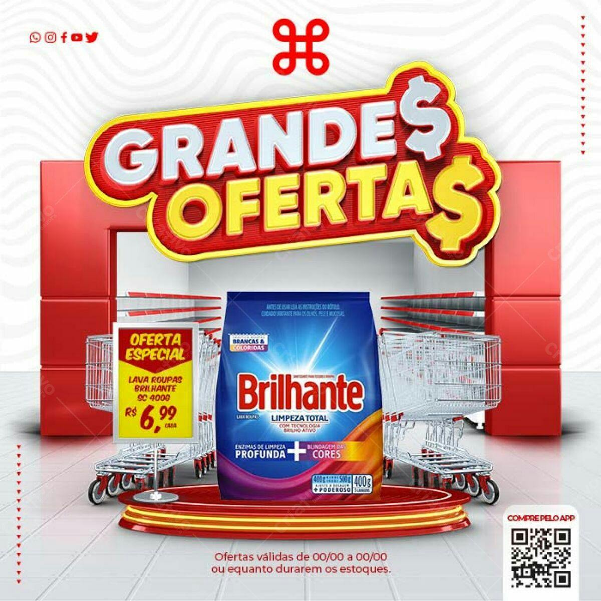 Flyer Grandes Ofertas PSD Editável