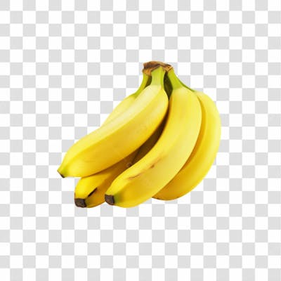 Cacho De Banana Em Fundo Transparente (3)
