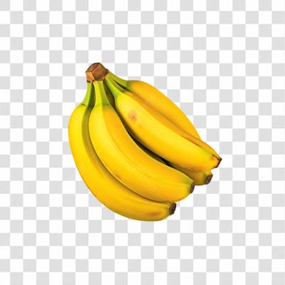 Cacho De Banana Em Fundo Transparente (4)