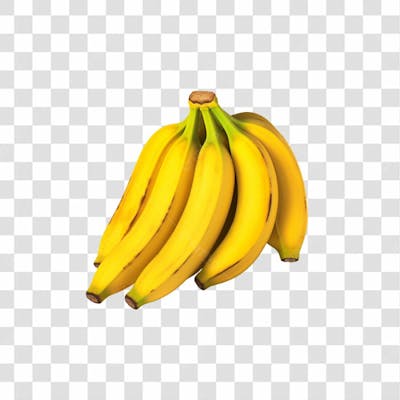 Cacho De Banana Em Fundo Transparente (6)