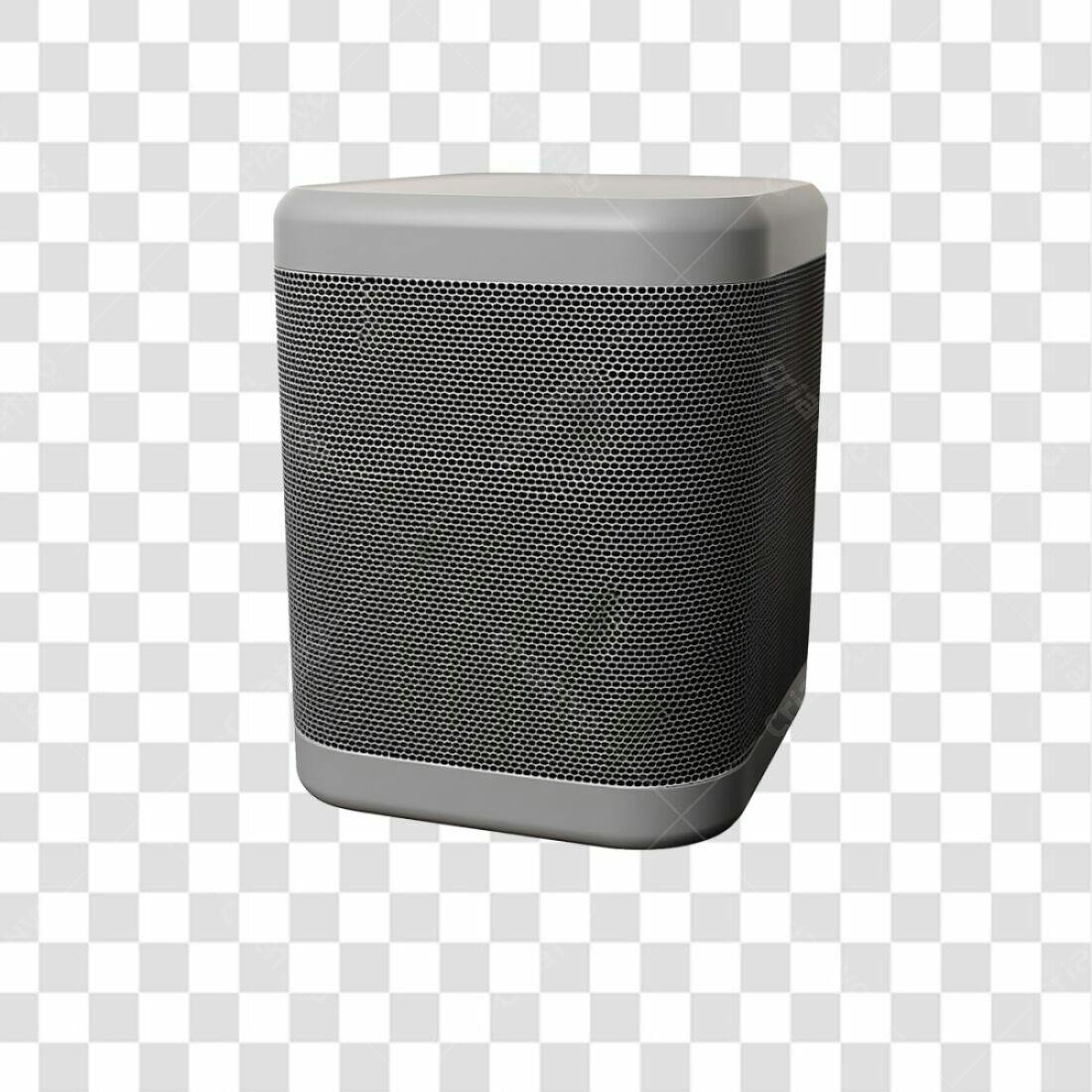 Icone Caixa de Som Cinza PNG com fundo transparente