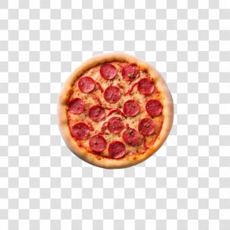 Pizza pepperoni perfeita para composição imagem grátis