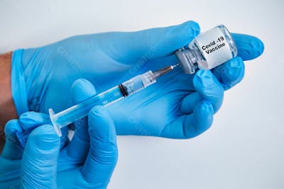 Vacina Covid 19 Mão Com Luvas 6