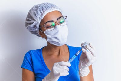 Vacina Covid 19 Mão Com Luvas 7