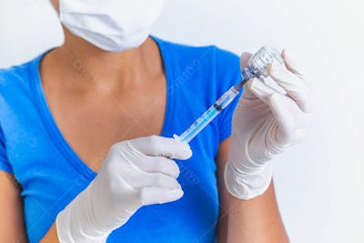 Vacina Covid 19 Mão Com Luvas 10