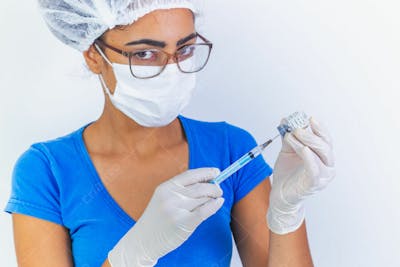 Vacina Covid 19 Mão Com Luvas 14