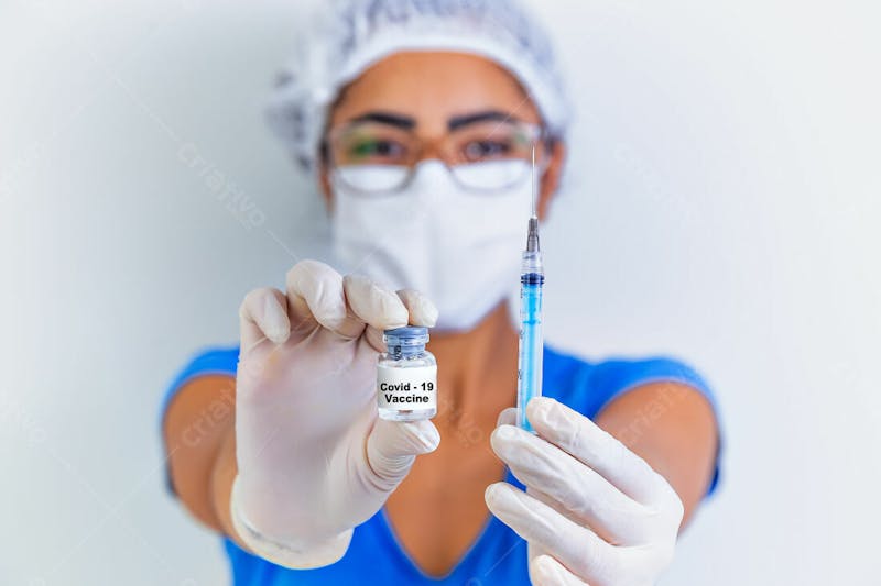 Vacina covid 19 mascara mulher 1