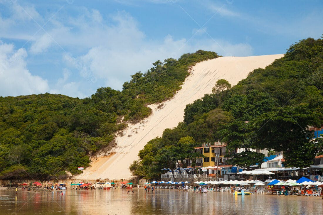 Duna de areia praia tropical verão