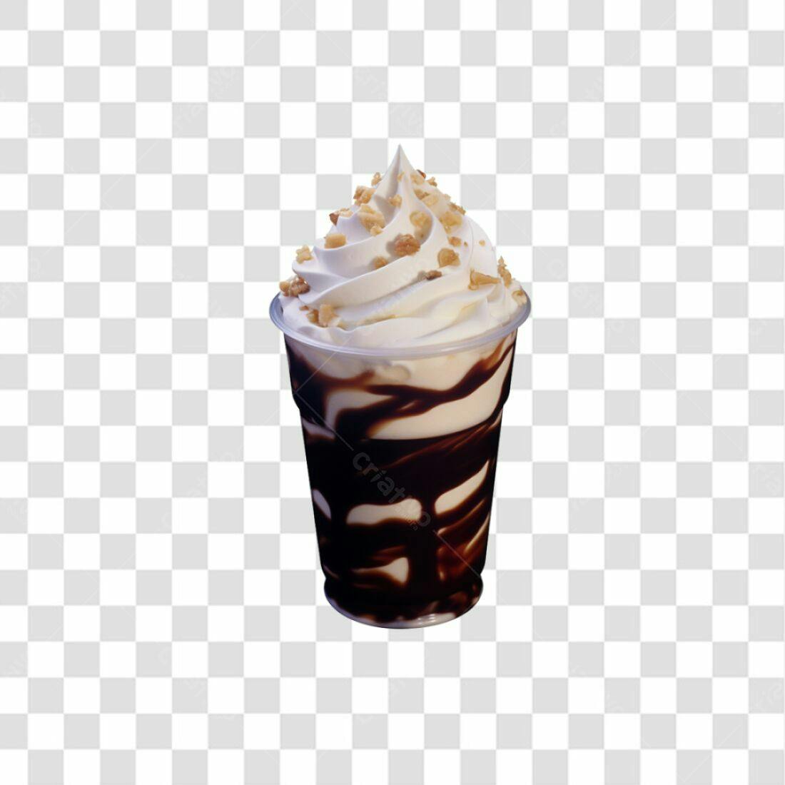 Icone Sorvete Chocolate e Creme PNG com fundo transparente