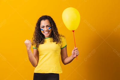 Mulher Torcedora Brasil Copa Do Mundo Balão 4