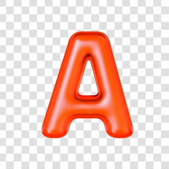 A letra do alfabeto bóia 3d