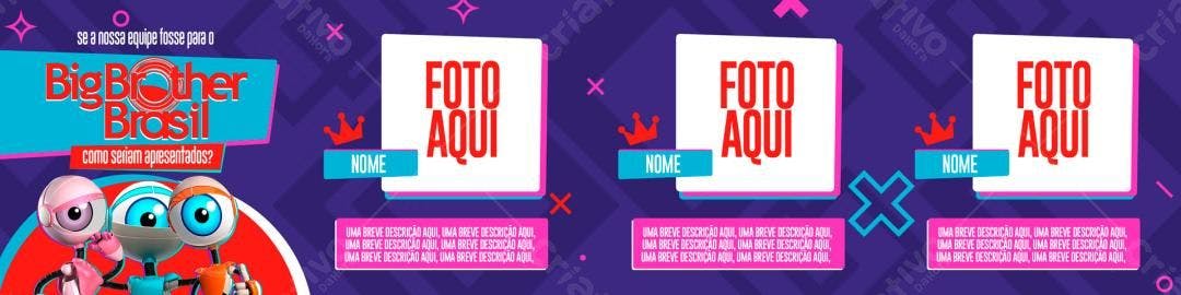 Banner Big Brother Brasil PSD Editável