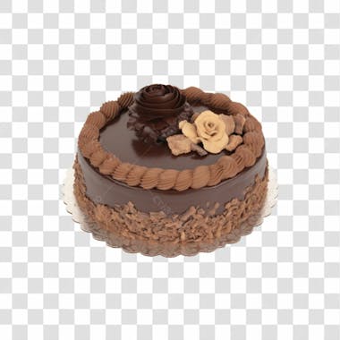 Bolo de chocolate delicioso perfeito para composição imagem sem fundo em png