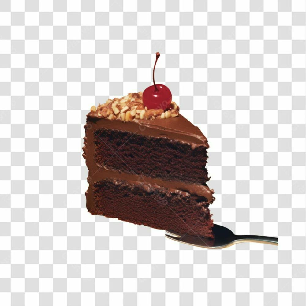 Bolo De Chocolate Delicioso Perfeito Para Composição Imagem Sem Fundo Em Png (44)