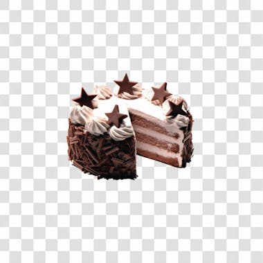 Bolo de chocolate delicioso perfeito para composição imagem sem fundo em png