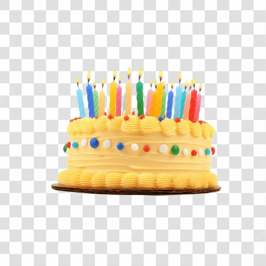 Imagem Bolo Aniversário PNG com fundo transparente