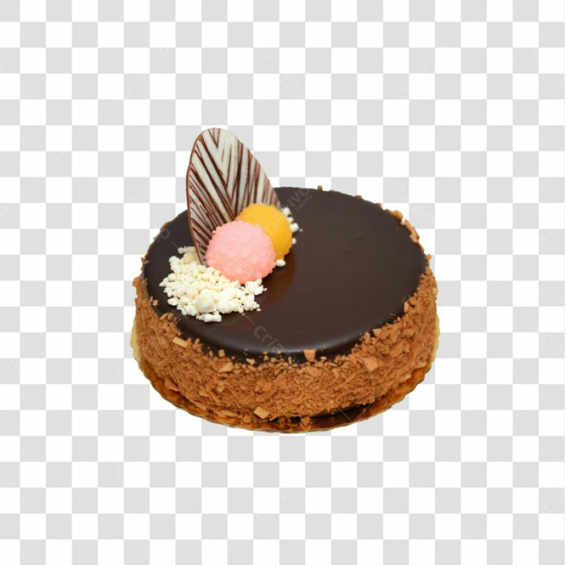 Icone Bolo Chocolate PNG com fundo transparente