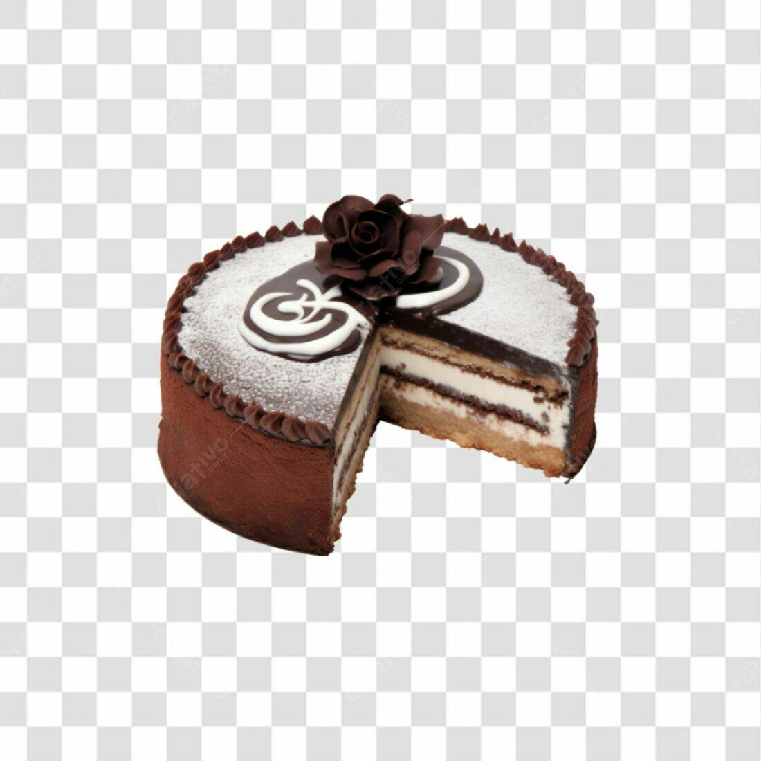 Imagem Bolo Chocolate PNG com fundo transparente