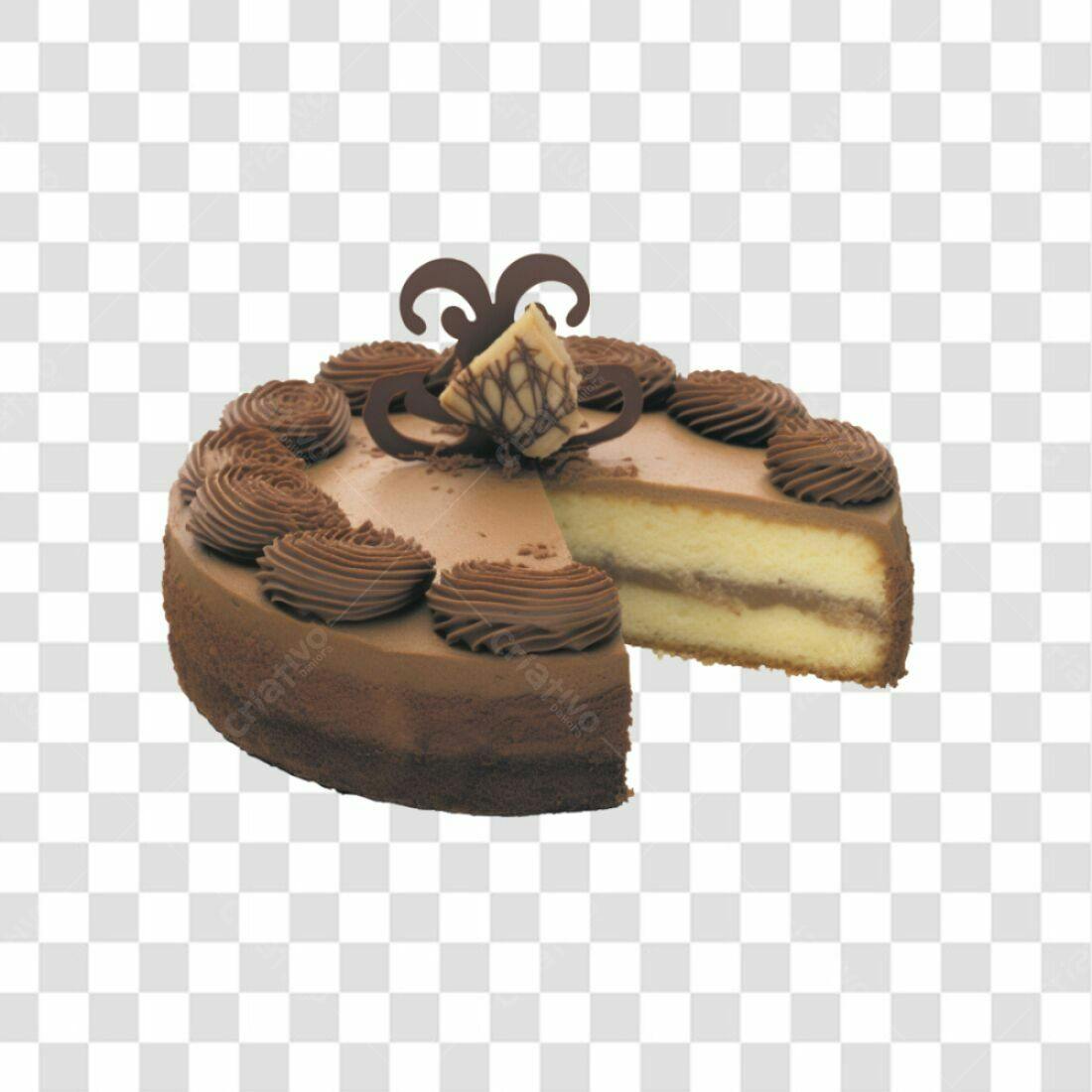 Imagem Bolo Chocolate PNG com fundo transparente