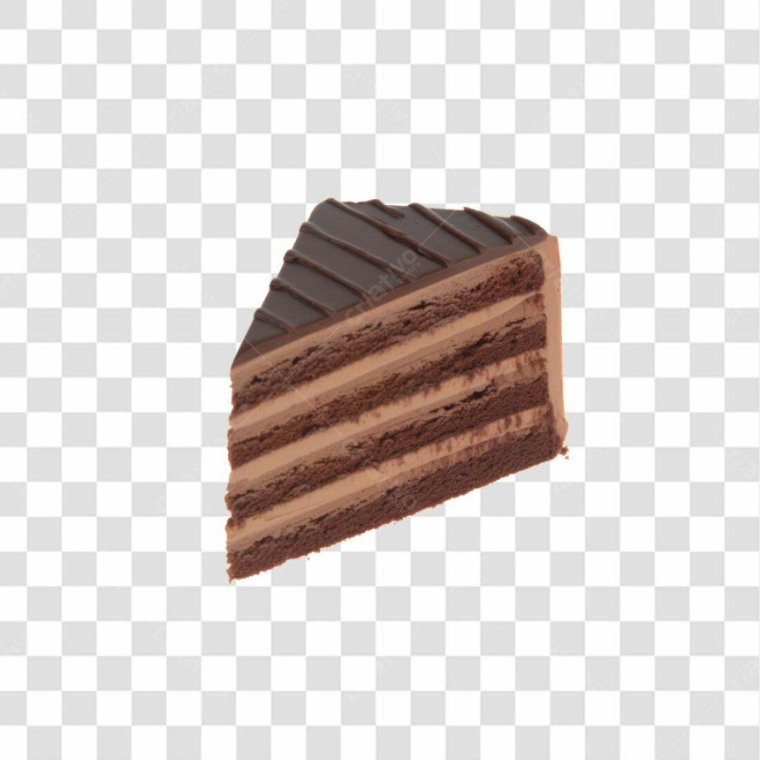 Icone Bolo Chocolate PNG com fundo transparente