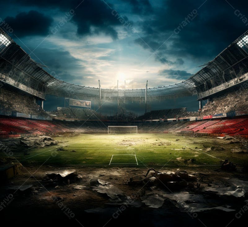 Imagem de fundo de um grande campo de futebol 95
