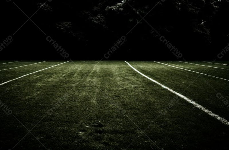 Imagem de fundo de um grande campo de futebol 100
