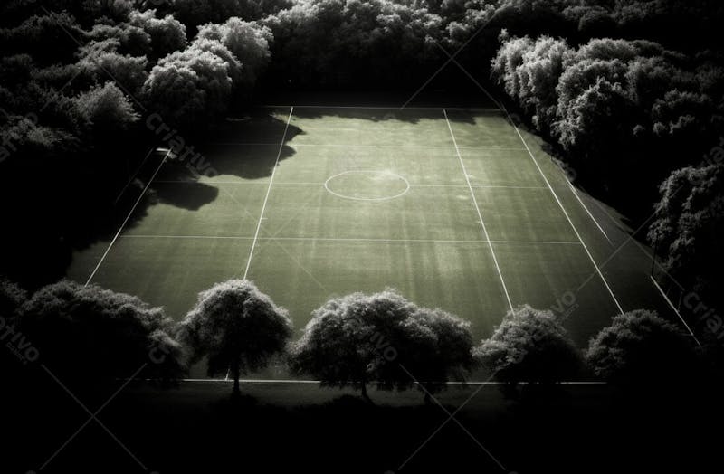 Imagem de fundo de um grande campo de futebol 101