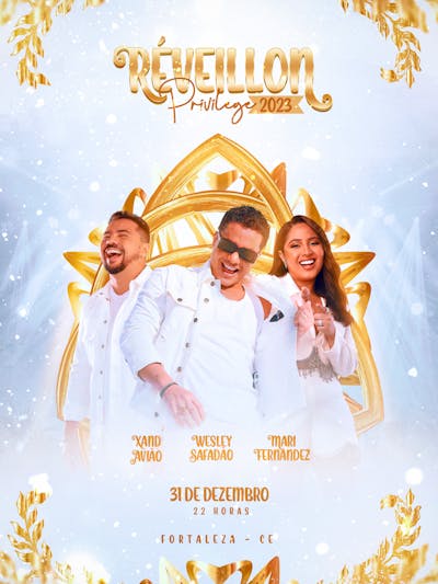 Flyer Reveillon Privilege 2023 Social Media Psd Editavel