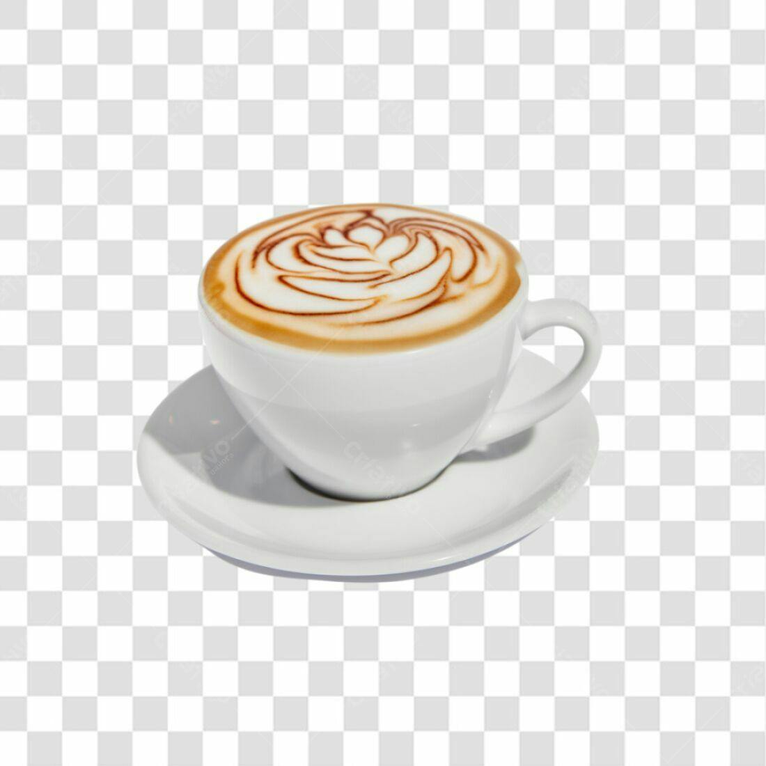 Icone Café Cappuccino PNG com fundo transparente