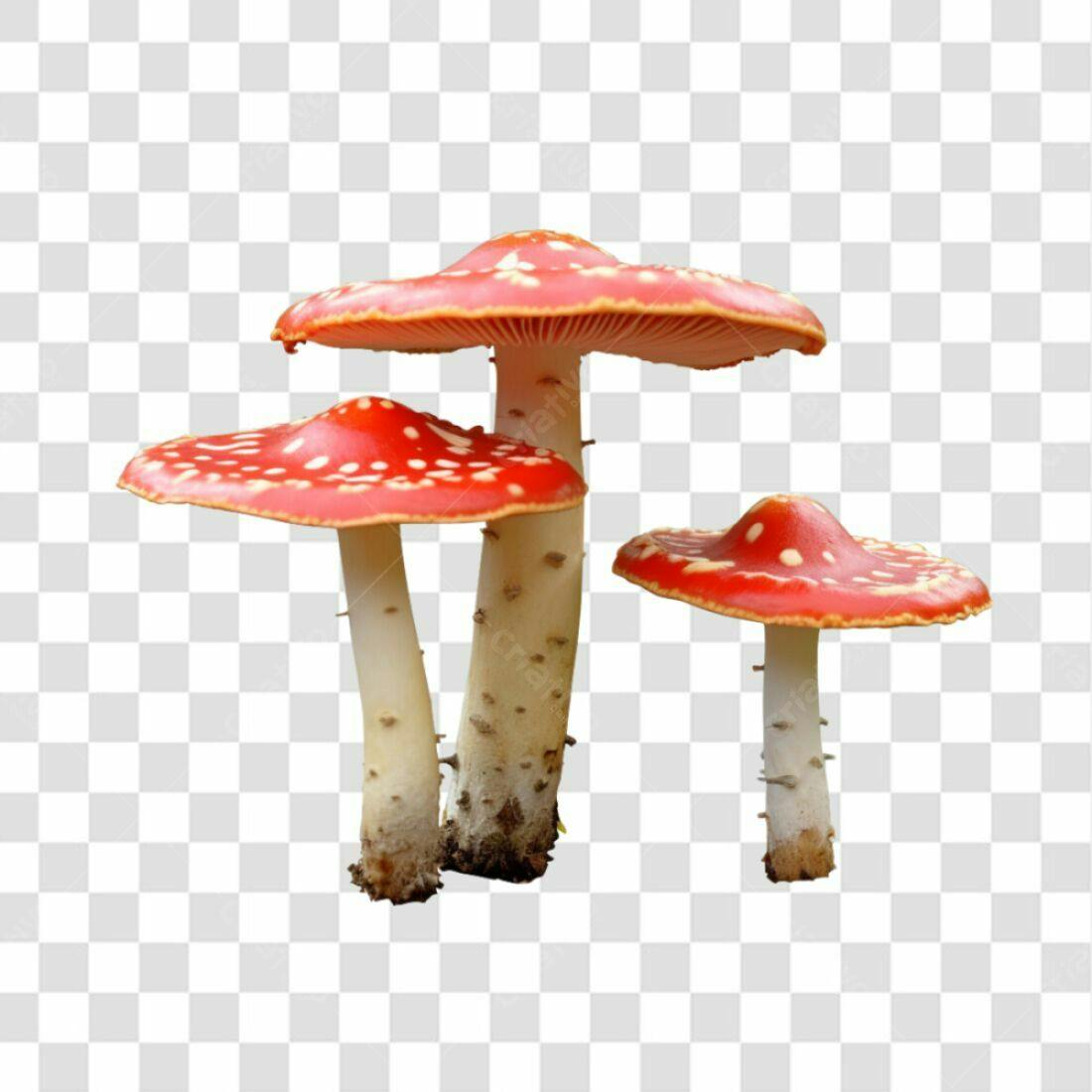 Icone Cogumelos Vermelhos PNG com fundo transparente