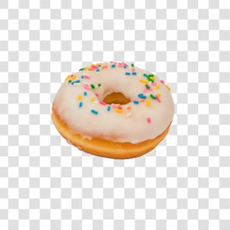 Donuts recheio branco background transparente png