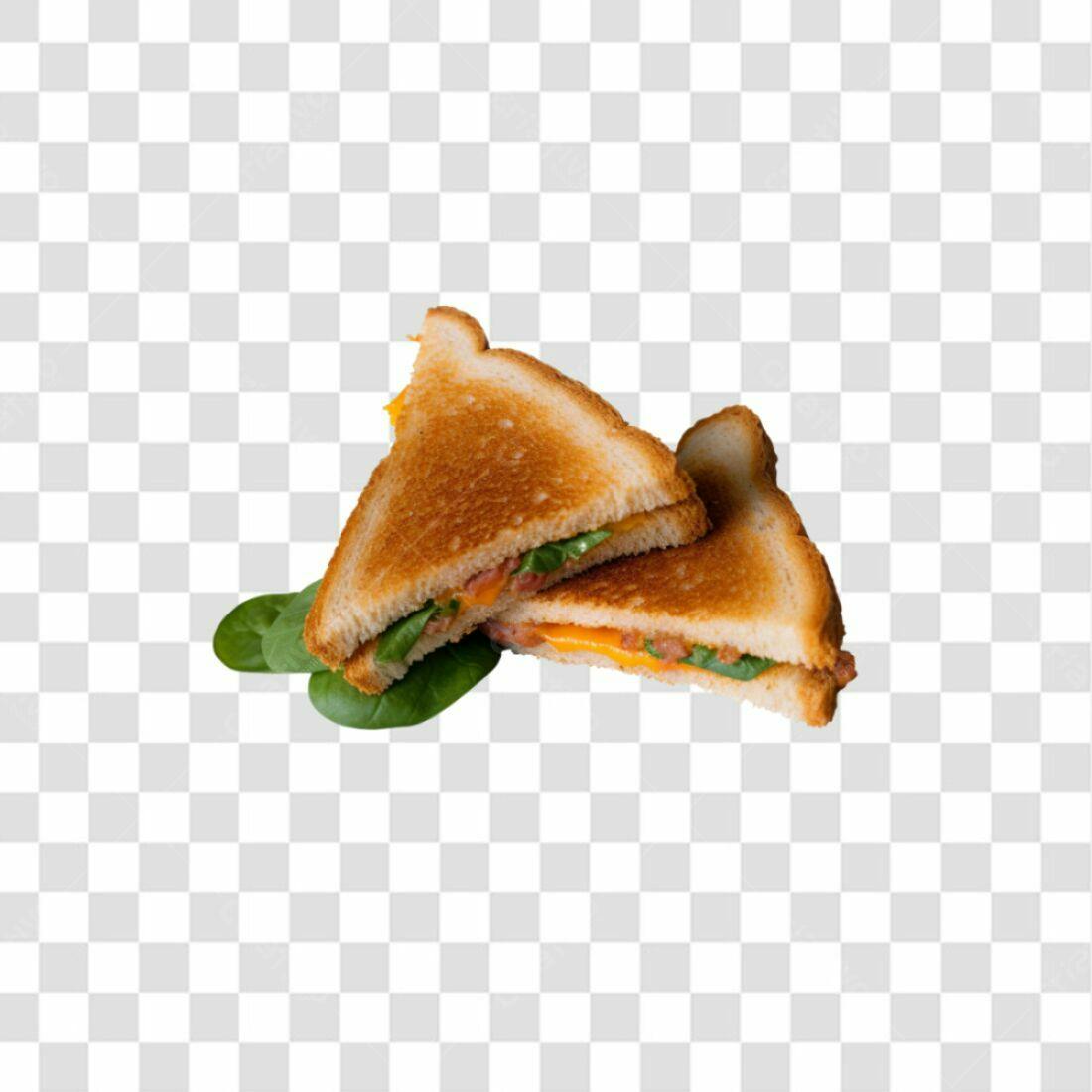 Icone Sanduíche Queijo e Espinafre PNG com fundo transparente